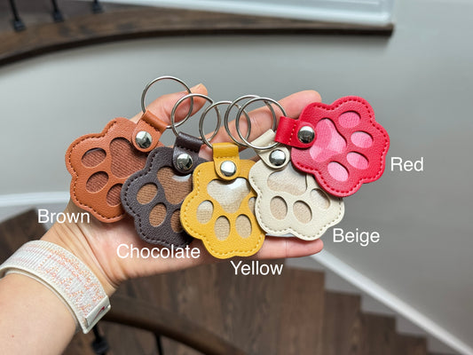 Pet hair memorial keychain charm