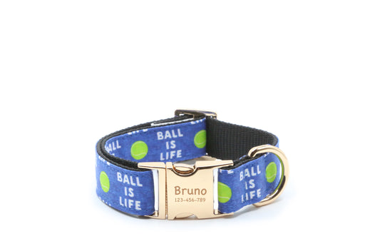 Ball is Life dog collar