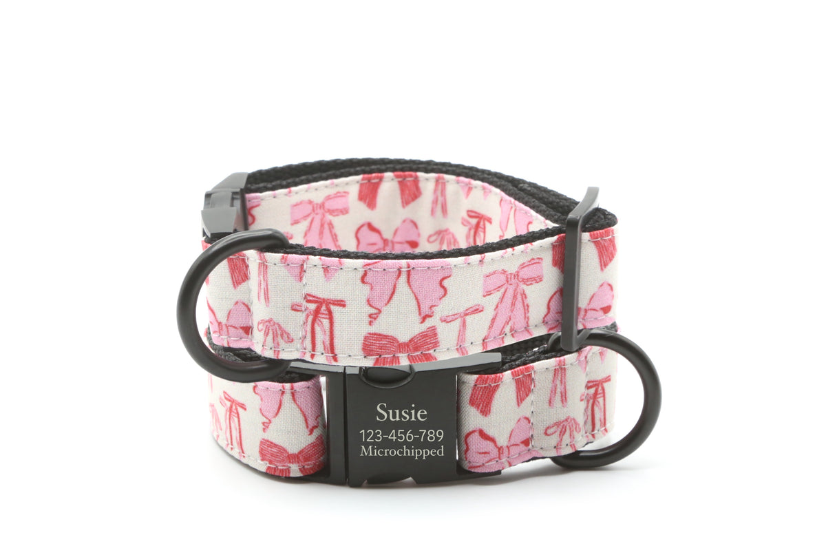 Pretty in Bows Dog Collar