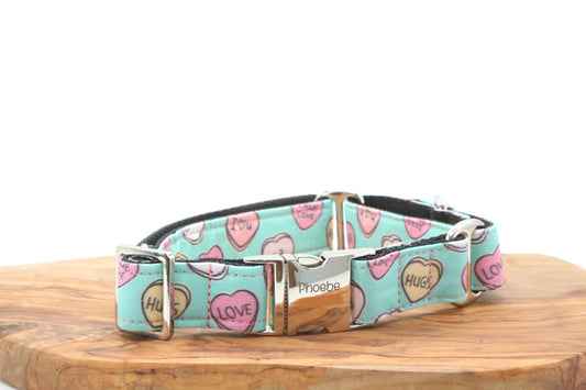 Candy Hearts Dog Collar
