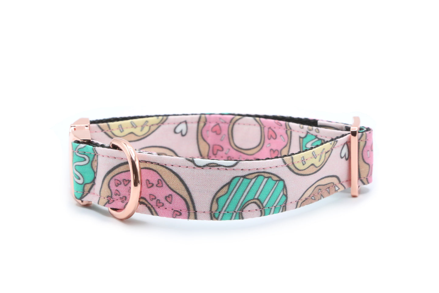 Pink Donuts dog collar