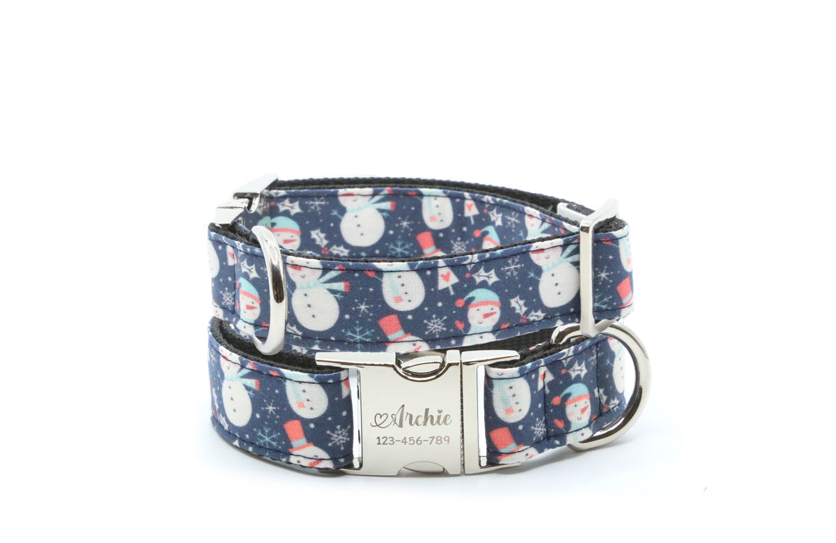 Snowman Dog Collar