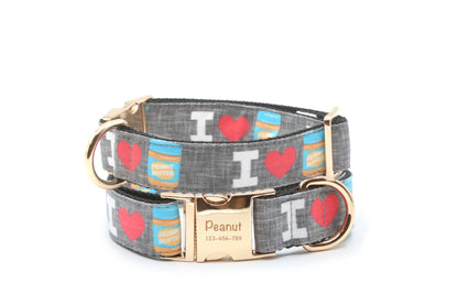 I Heart Peanut Butter Dog Collar