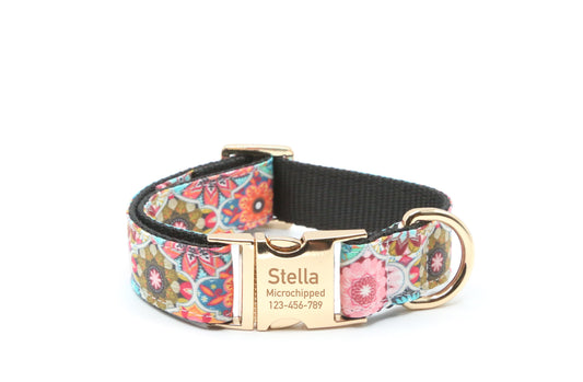 Moroccan Tiles Dog Collar