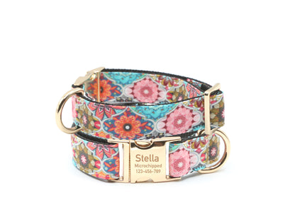 Moroccan Tiles Dog Collar