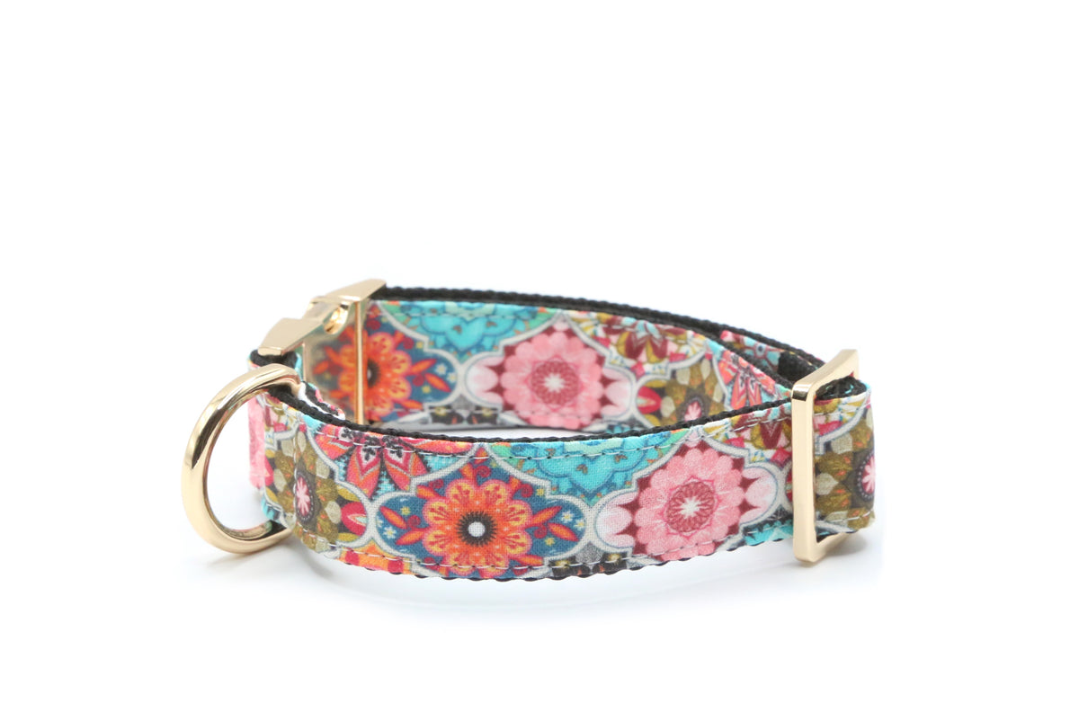 Moroccan Tiles Dog Collar