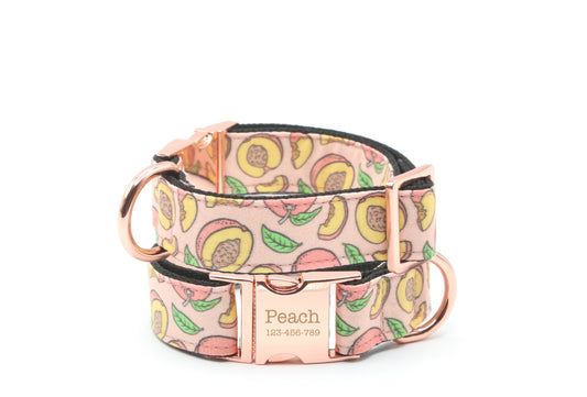Peachy Pink Dog Collar