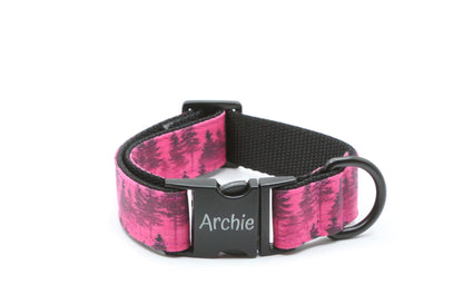 Fuchsia Forest Mist Dog Collar