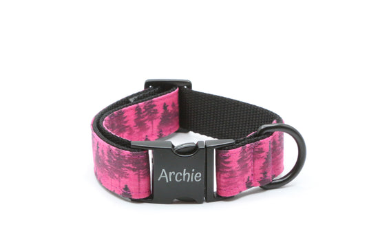 Fuchsia Forest Mist Dog Collar