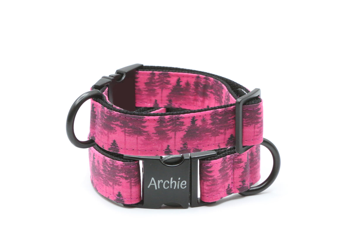 Fuchsia Forest Mist Dog Collar
