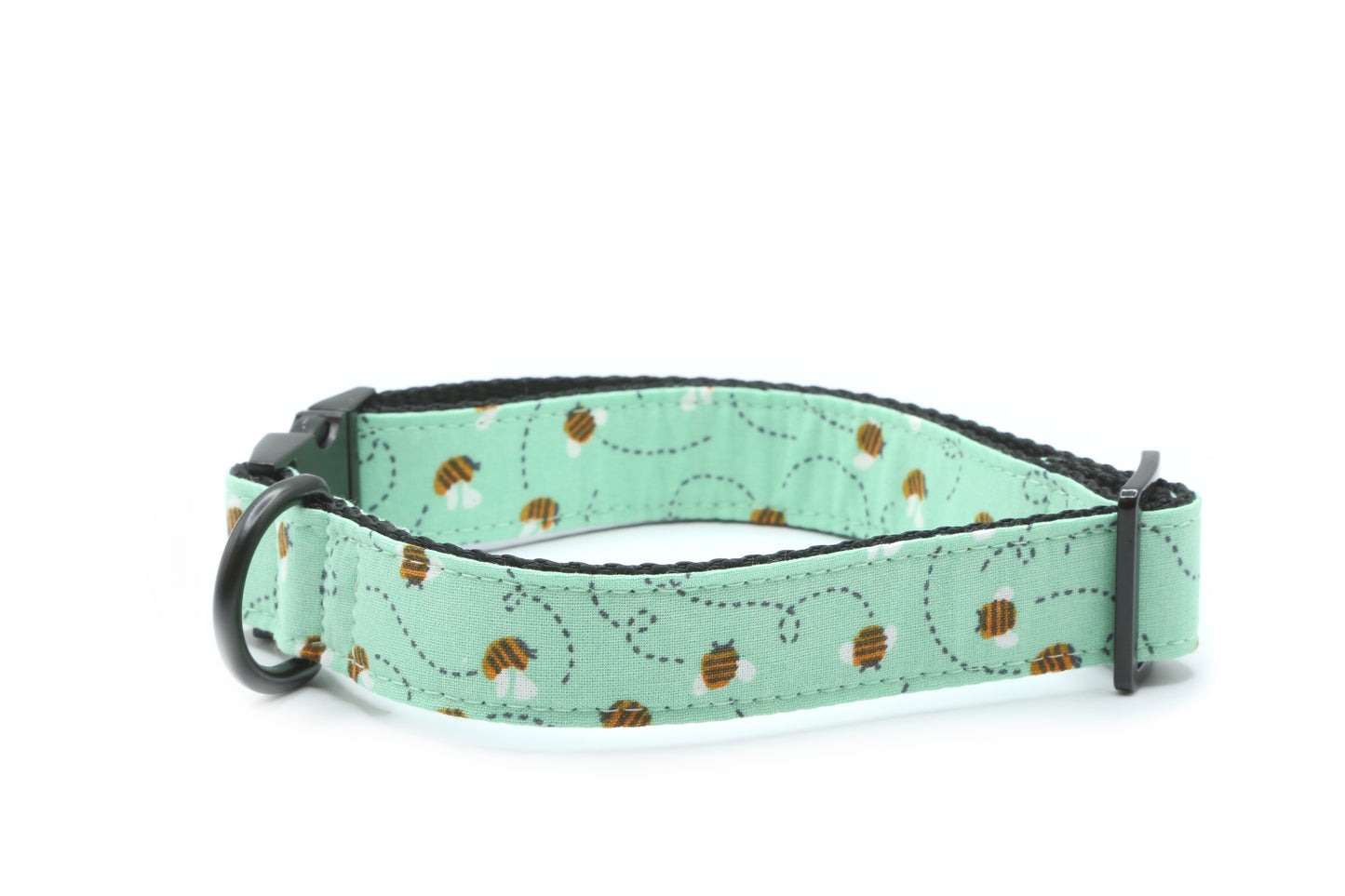 Bee Happy dog collar