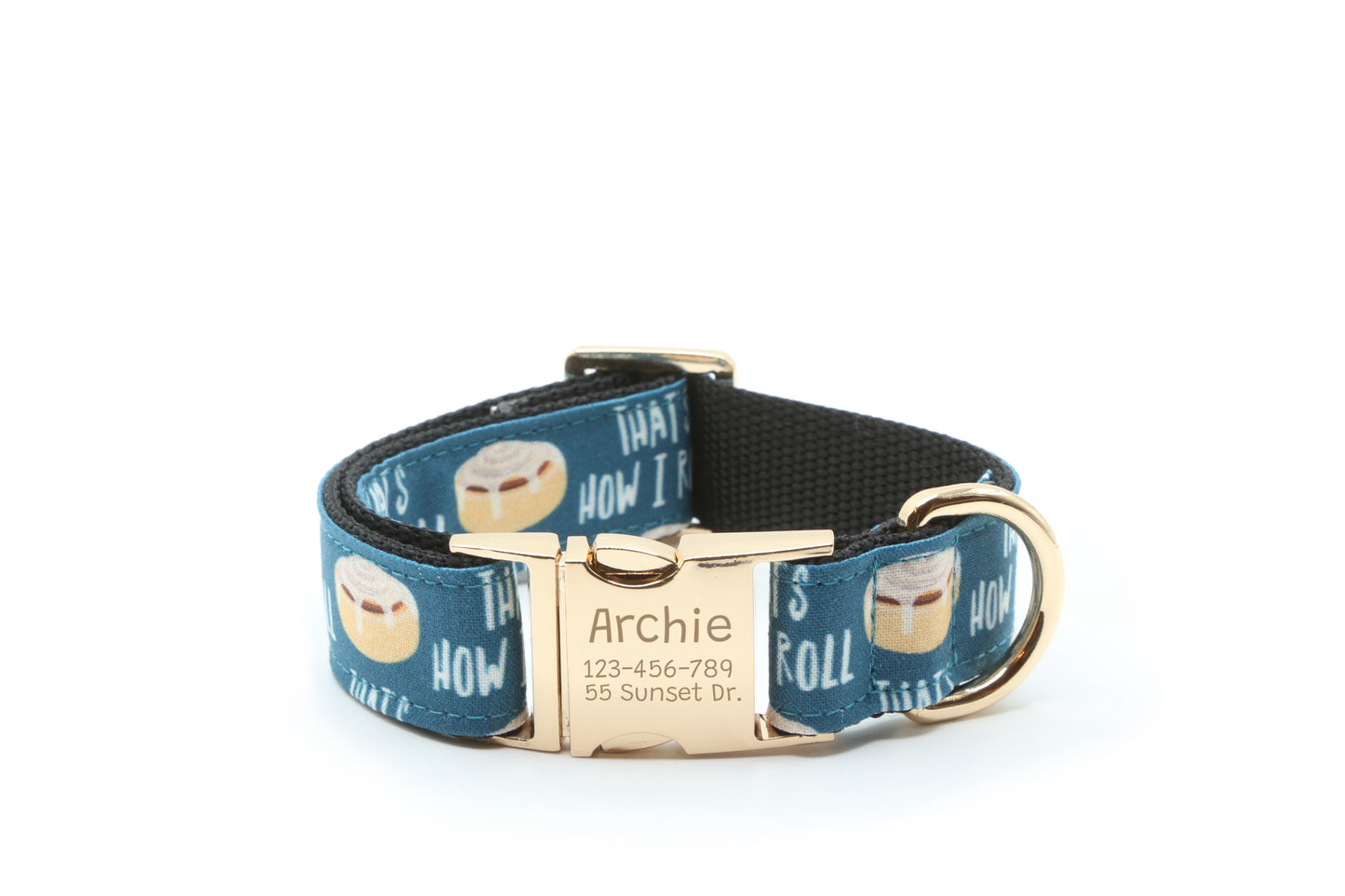 Cinnamon Roll dog collar