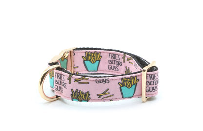 Fries Before Guys Dog Collar