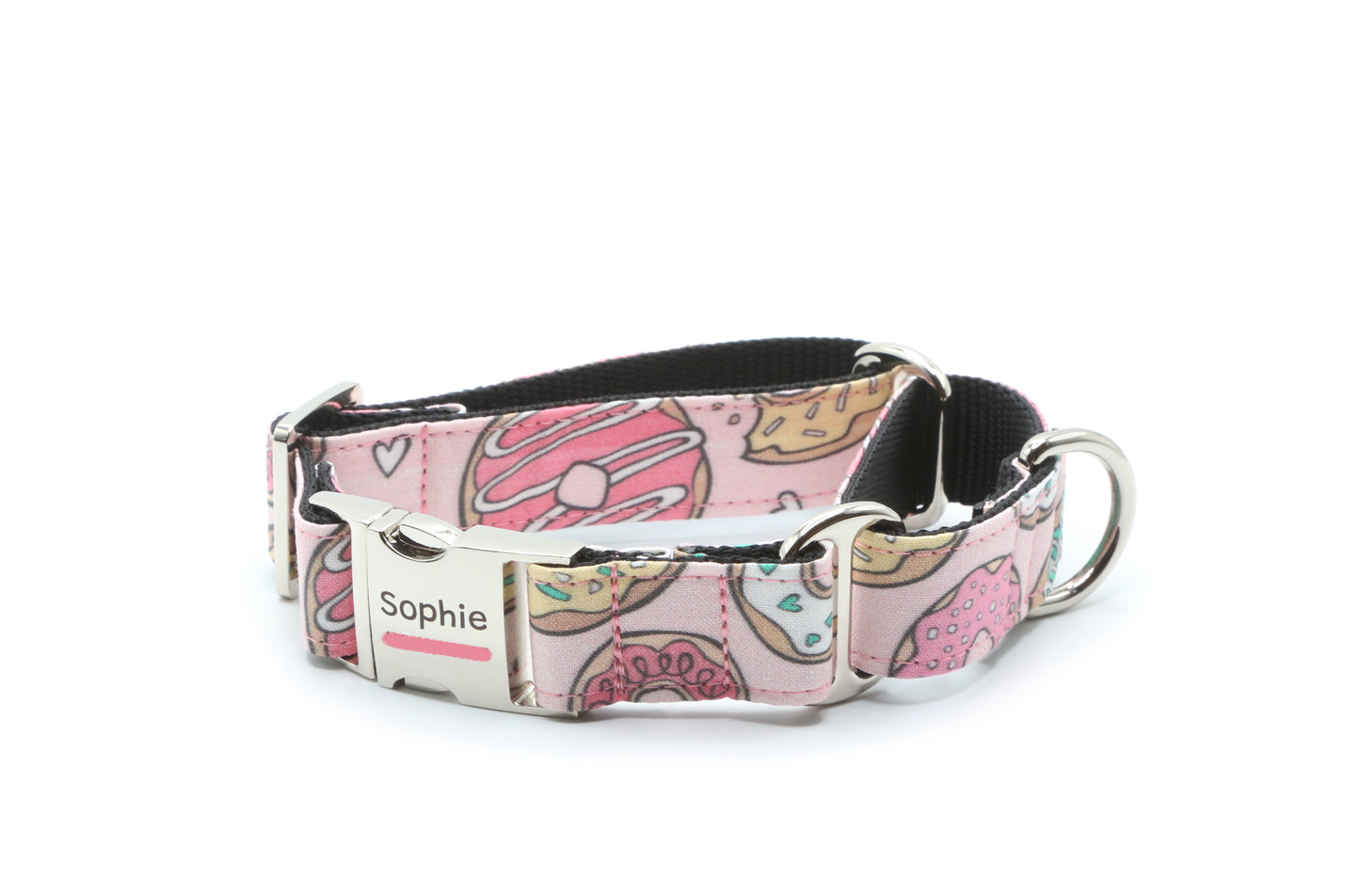 Pink Donuts dog collar