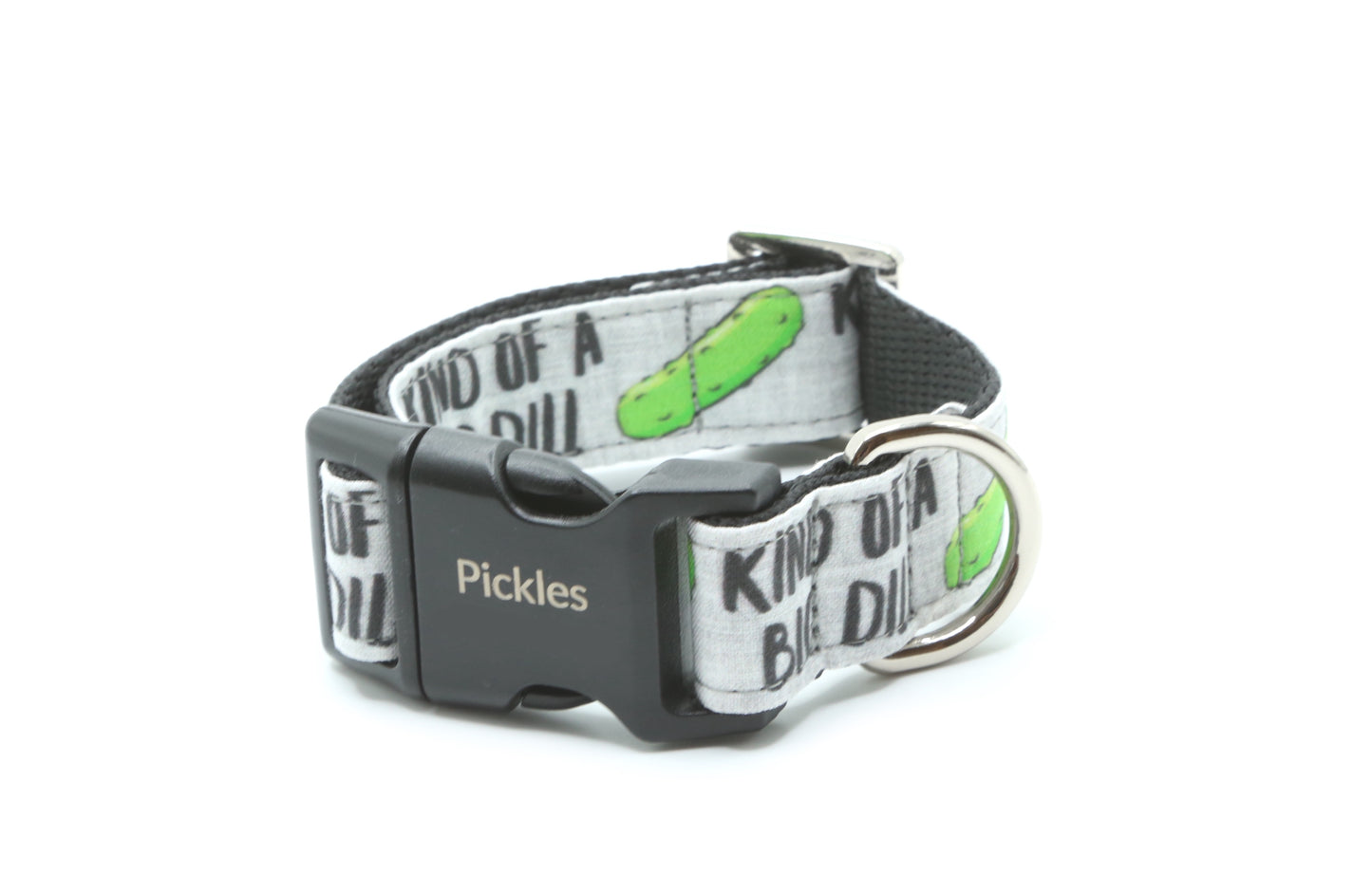 Kind of A Big Dill Pickles dog collar (Copy)