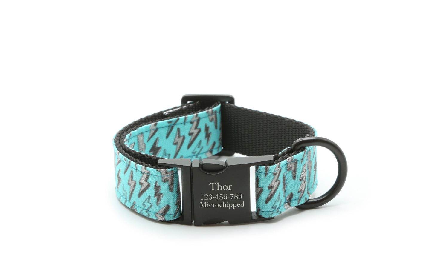 Thunder Lightning Bolt dog collar