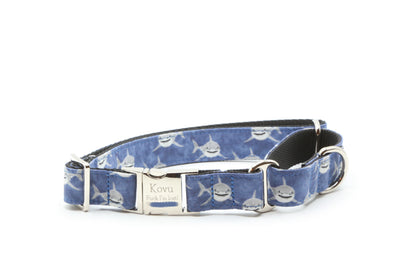 Watercolor Great White Shark Dog Collar