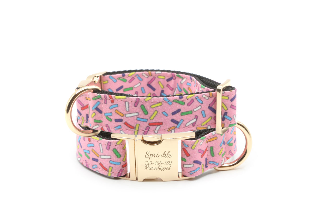 Rainbow Sprinkles Dog Collar