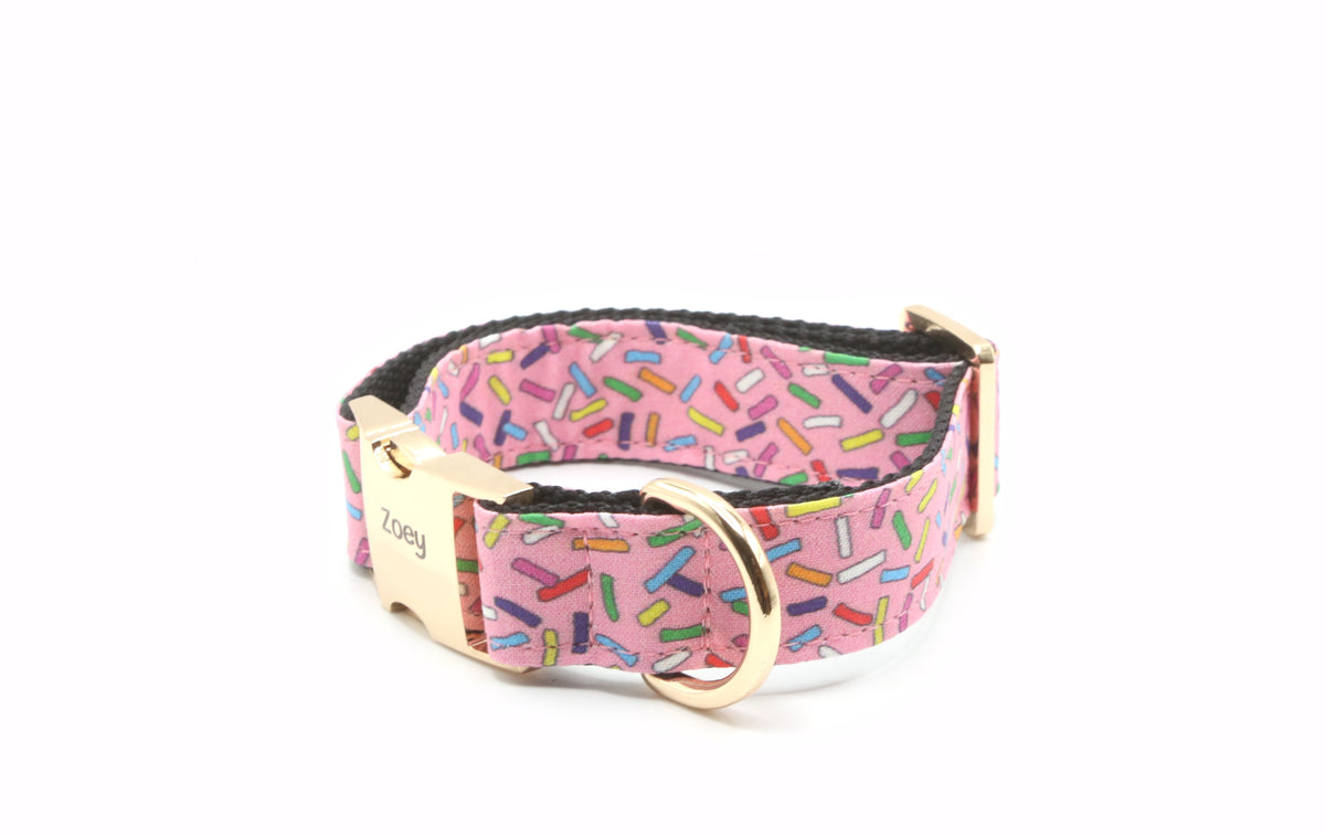 Rainbow Sprinkles Dog Collar