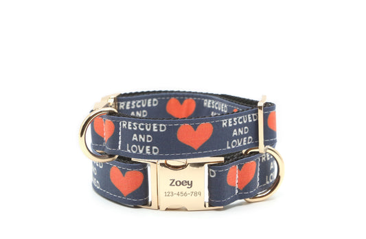 Rescued and Loved Dog Collar