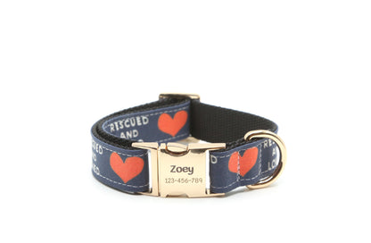 Rescued and Loved Dog Collar