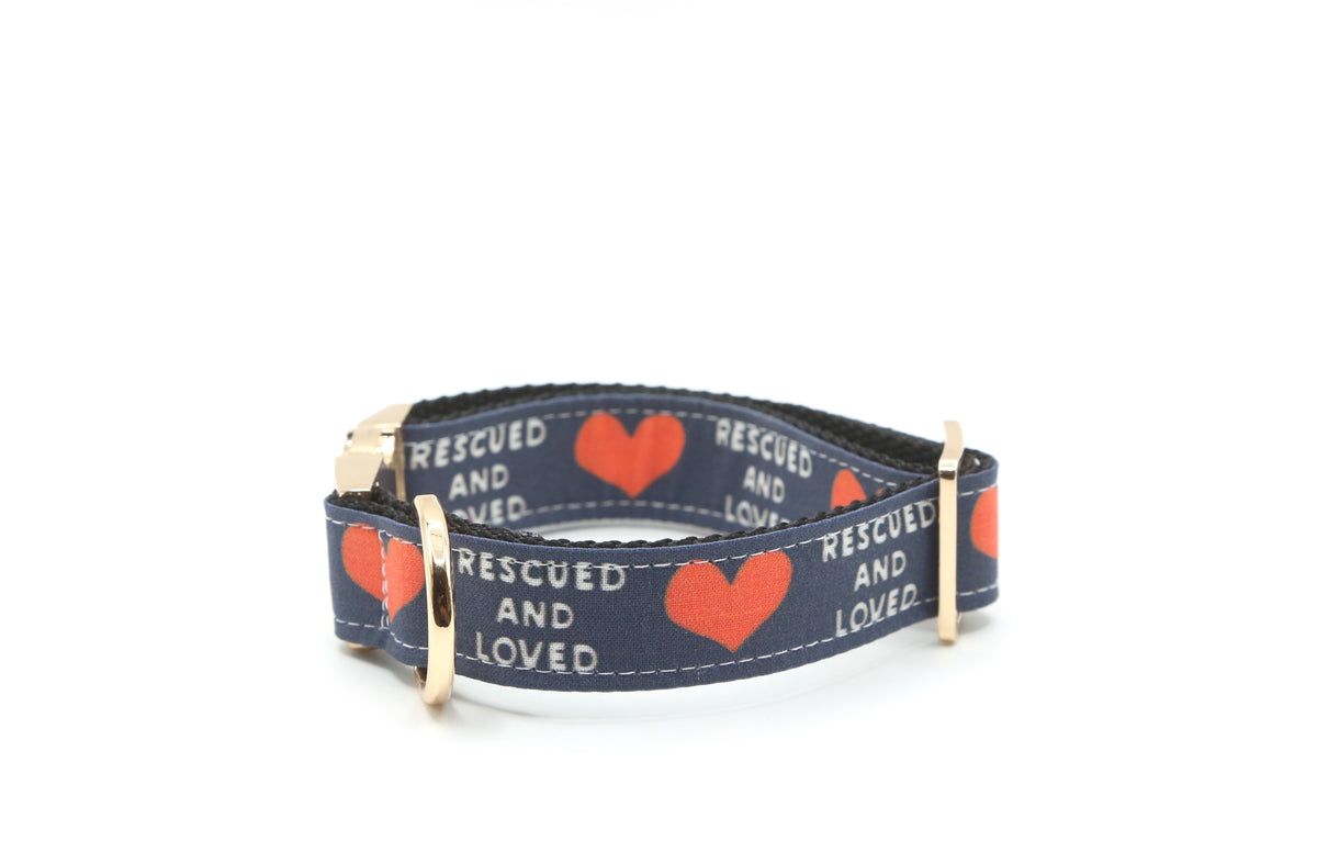 Rescued and Loved Dog Collar