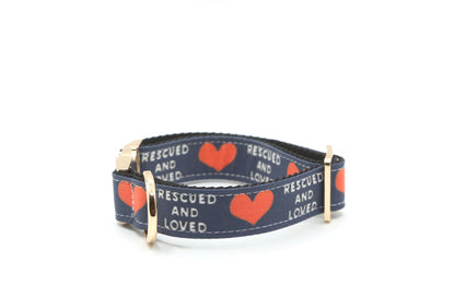 Rescued and Loved Dog Collar