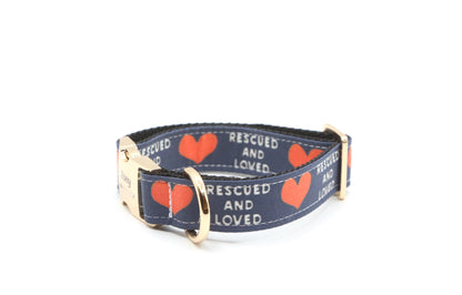 Rescued and Loved Dog Collar