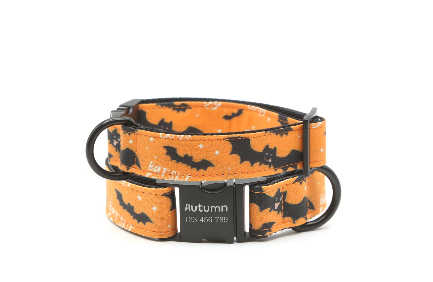 Bats dog collar