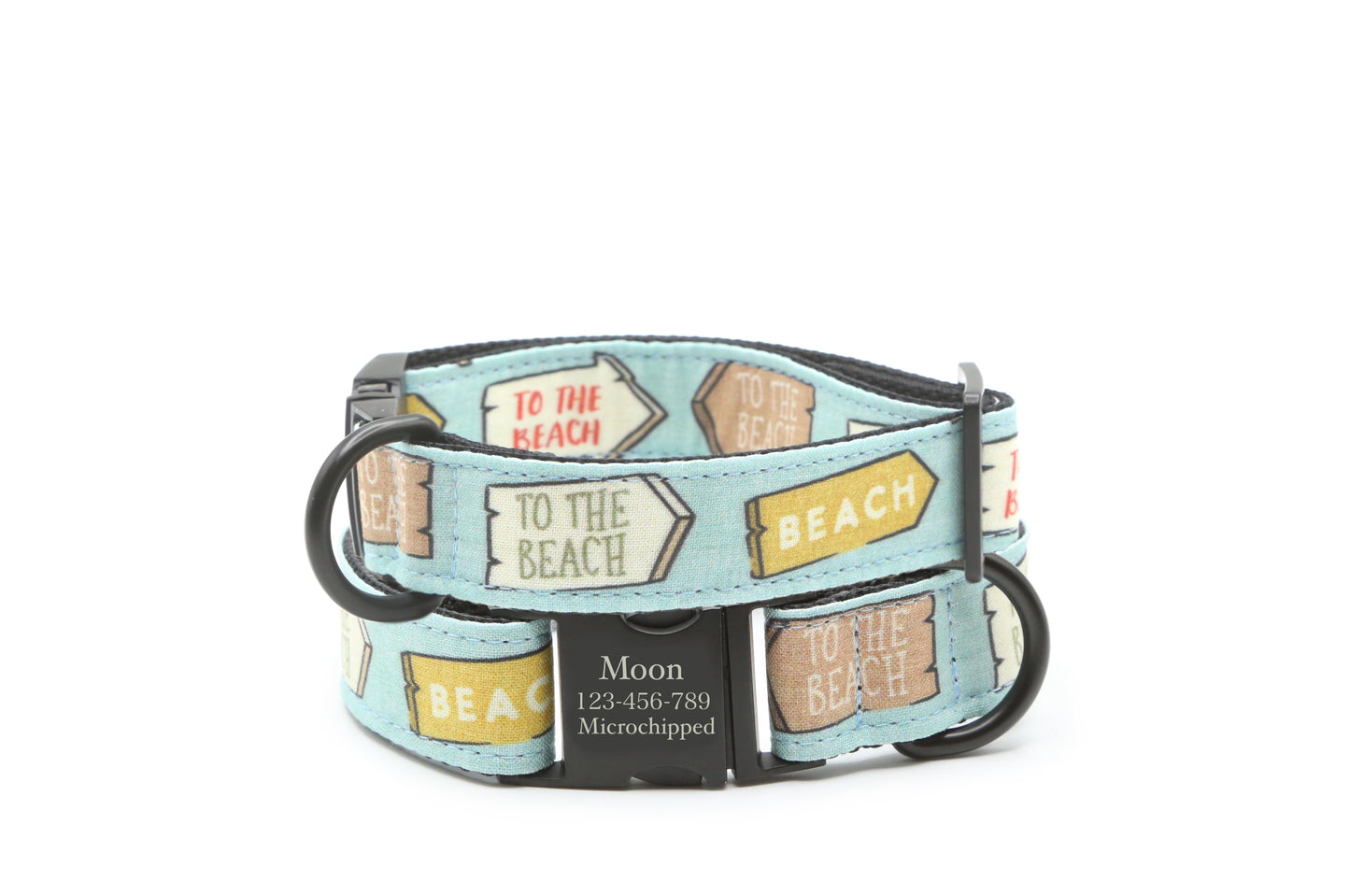 To The Beach dog collar