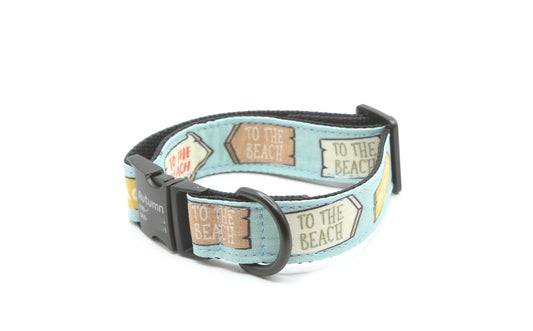 To The Beach dog collar
