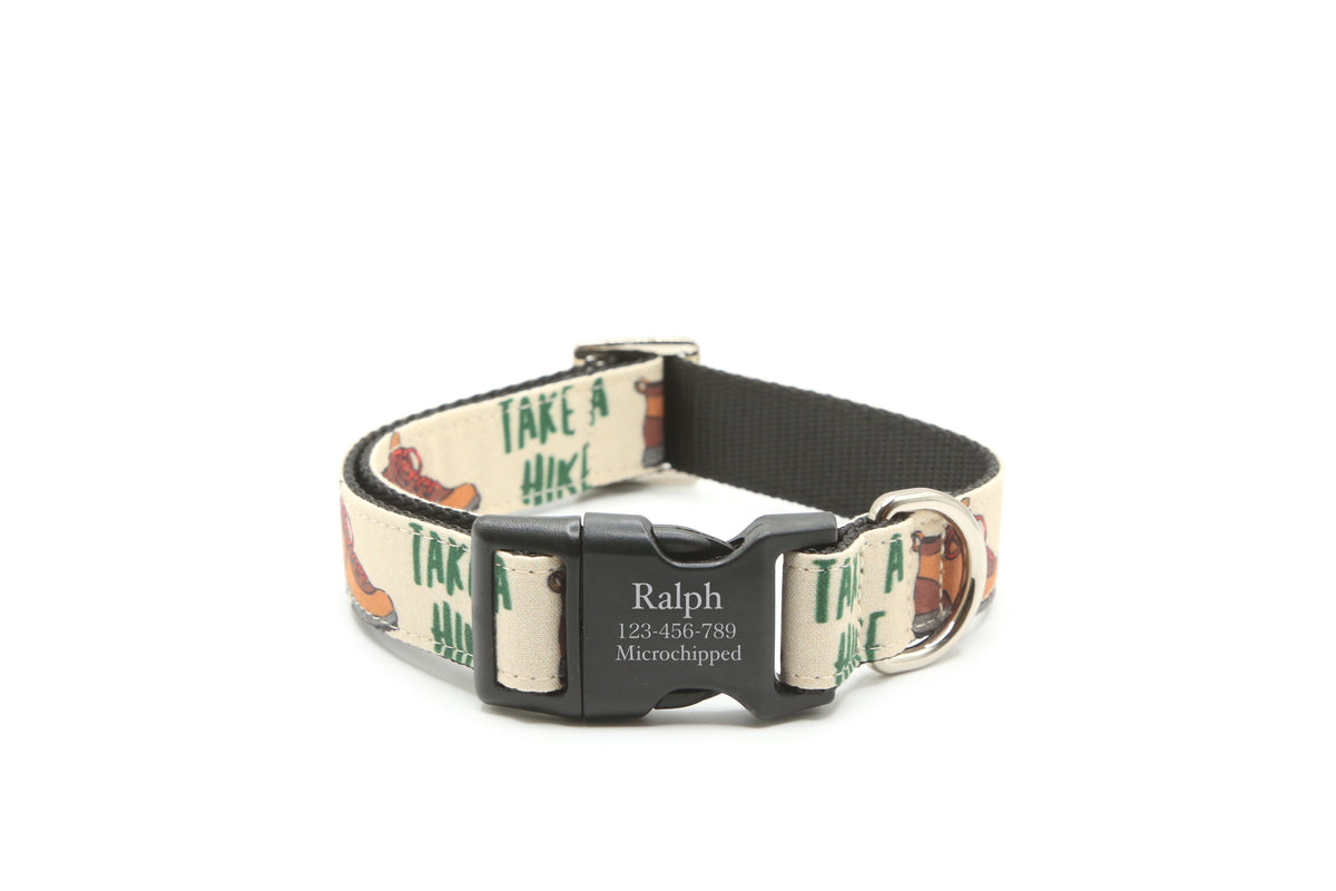 Take a Hike Dog Collar
