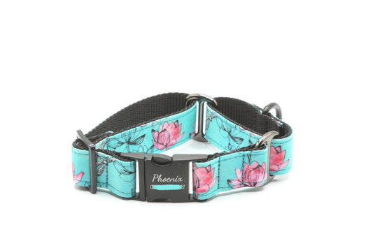 Lotus & Dragonfly Dog Collar