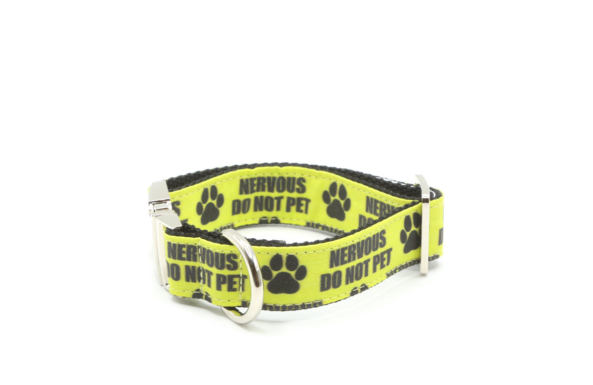 Nervous Do Not Pet Dog Collar