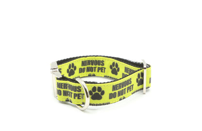 Nervous Do Not Pet Dog Collar