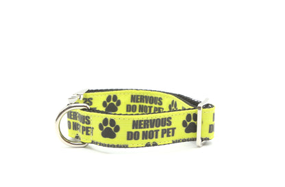Nervous Do Not Pet Dog Collar