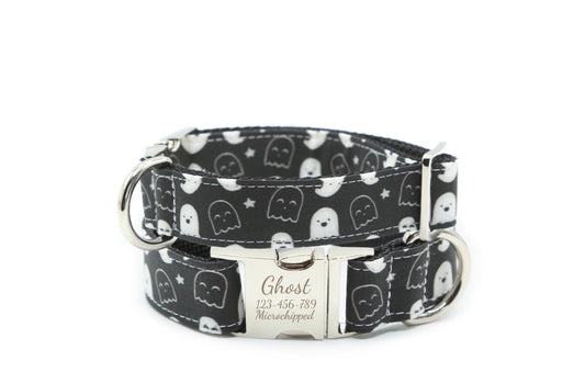Smiling Ghost Dog Collar