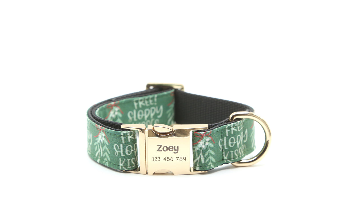 Free Sloppy Kisses dog collar