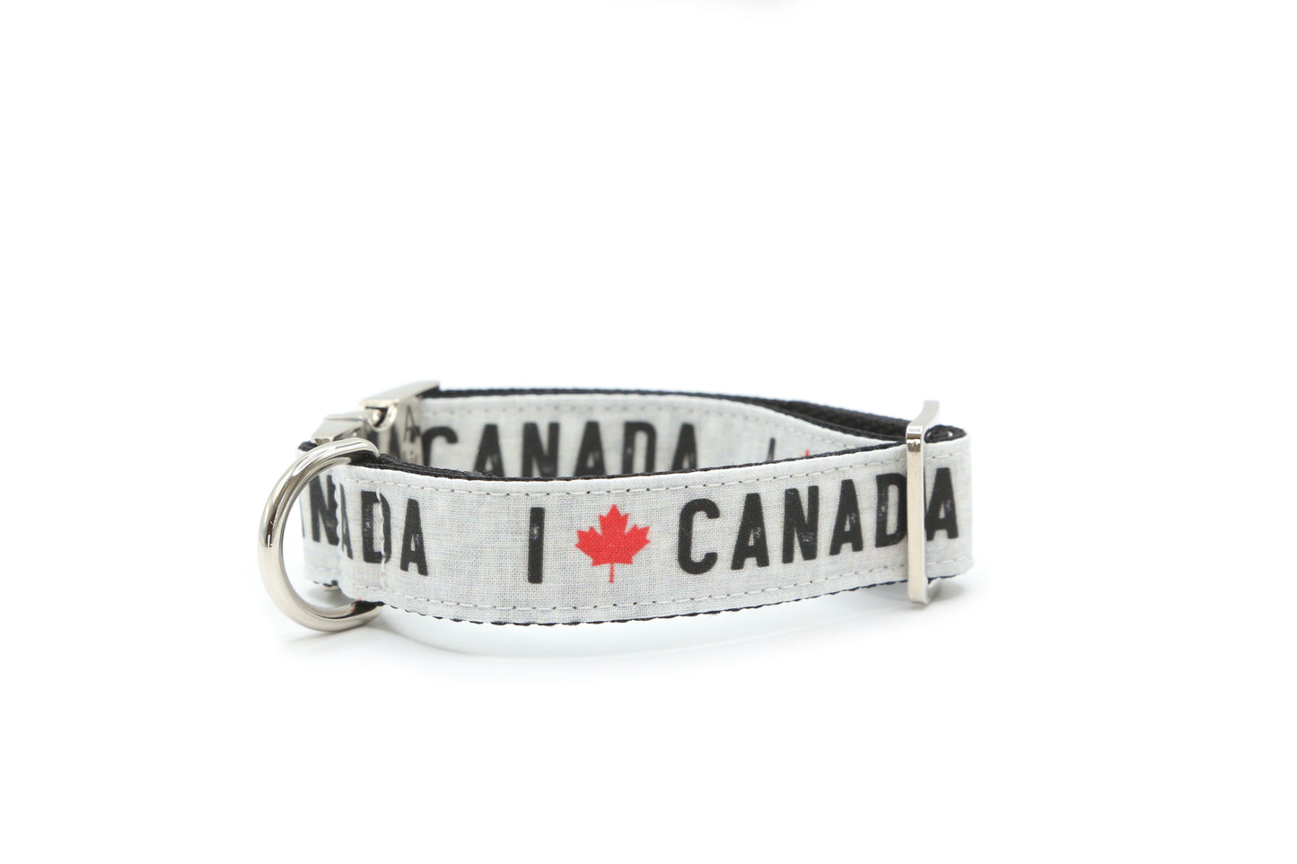 I Love Canada patrotic dog collar