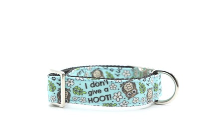 I Don’t Give a Hoot Dog Collar