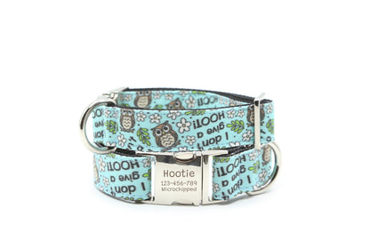 I Don’t Give a Hoot Dog Collar