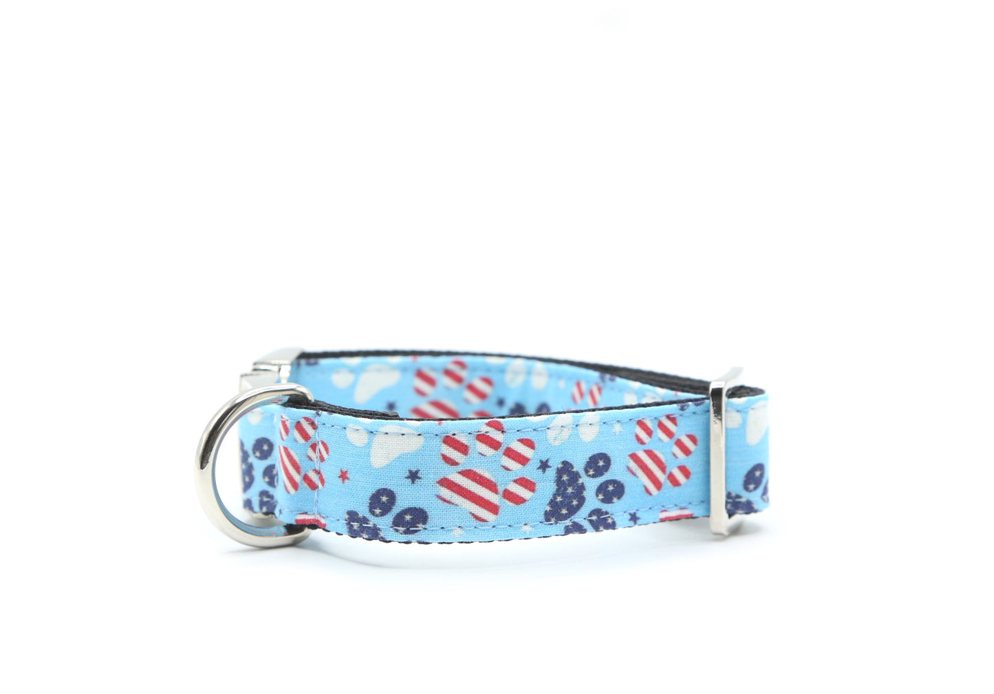 American Flag Paw Patriotic dog collar