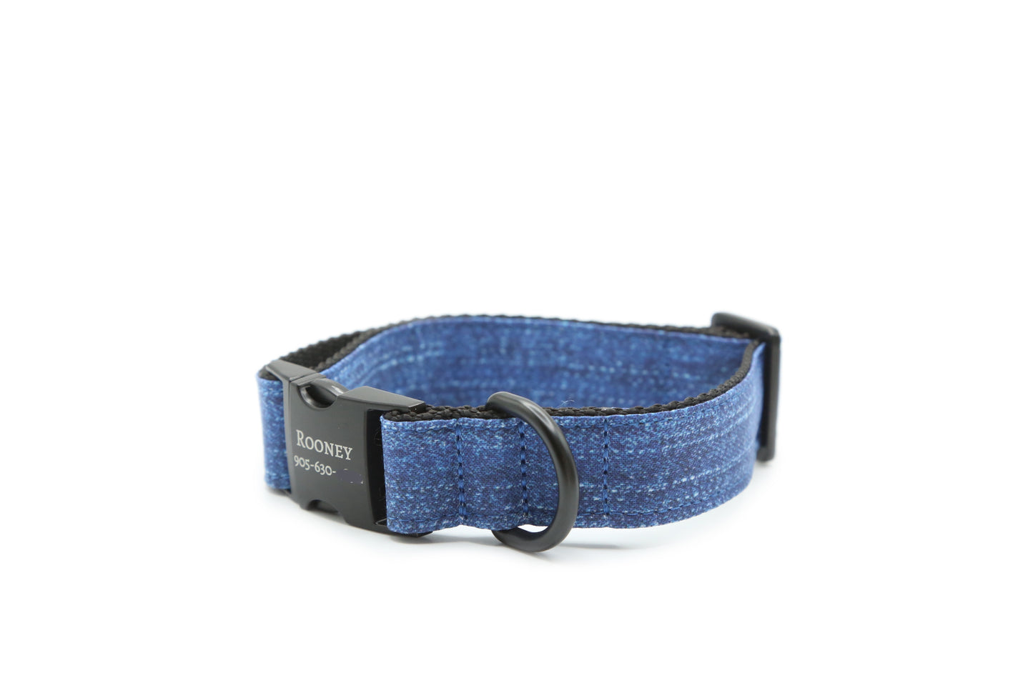 Faux Denim dog collar