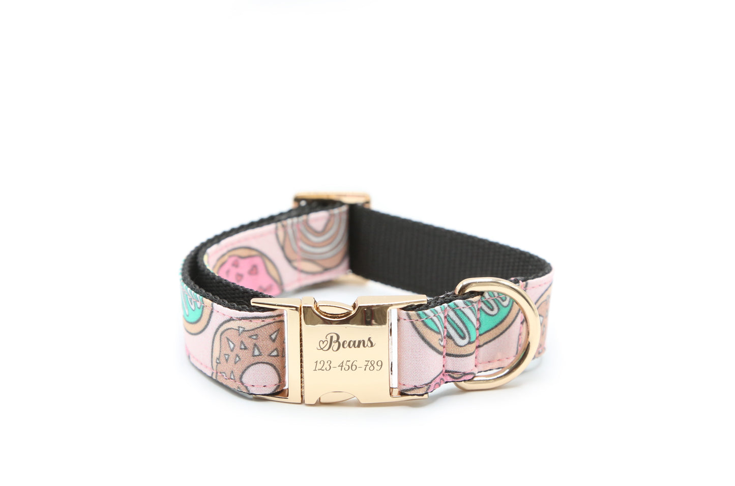 Pink Donuts dog collar