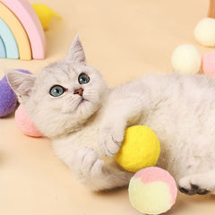 Soft Plush Ball Cat Toy