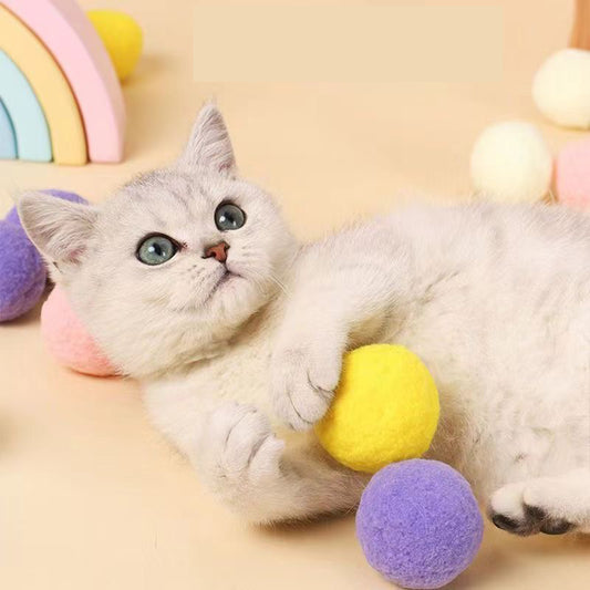 Soft Plush Ball Cat Toy