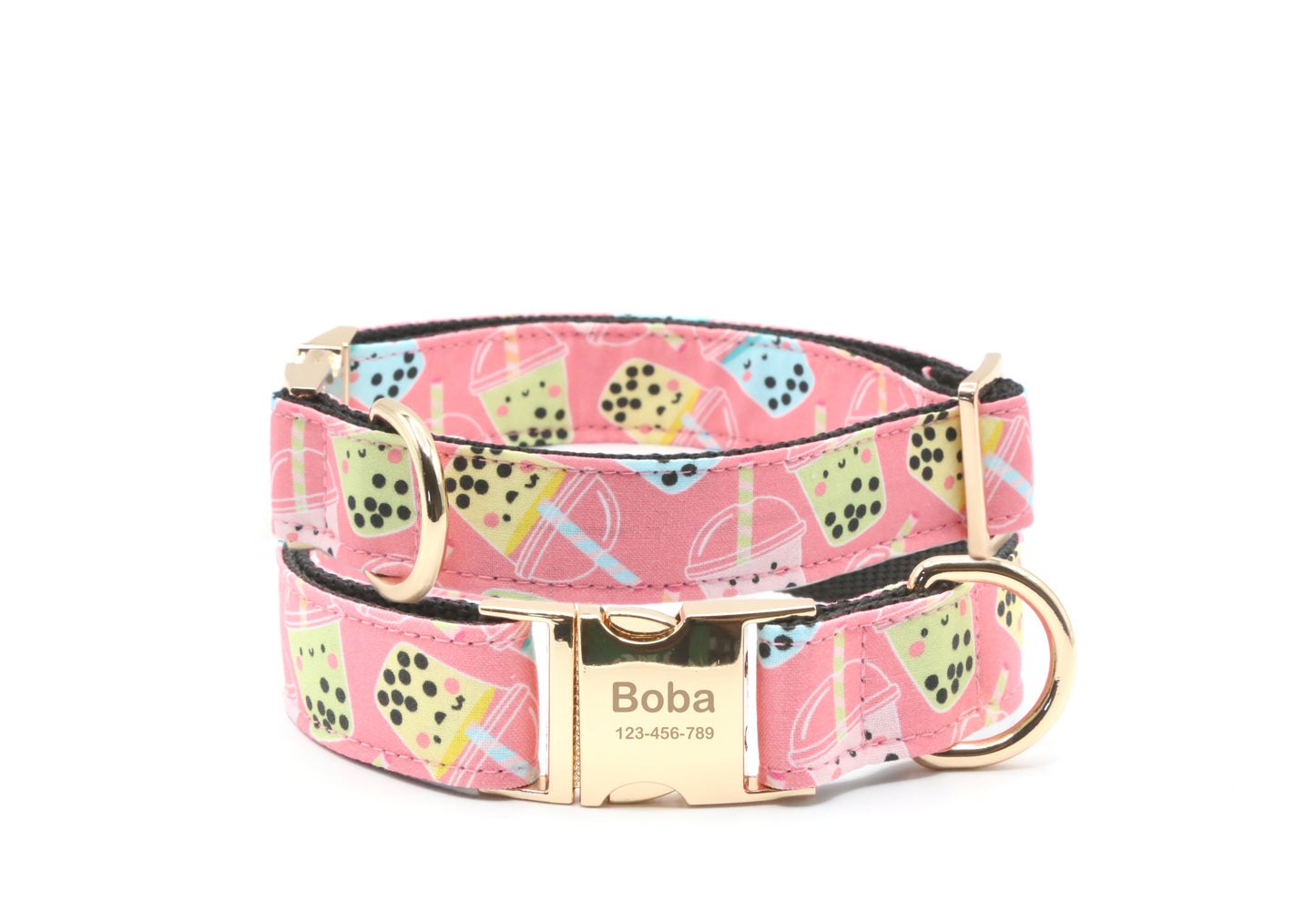 Boba Milk Tea dog collar
